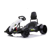 Gokart Fast 3 Drift na akumulator dla dzieci Biały + Funkcja driftu + Silniki 2x150W + Radio LED + Pasy